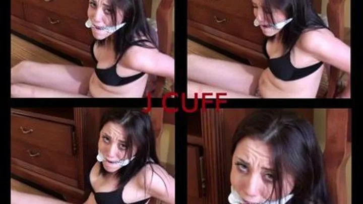 Jenny table cuffed and gagged