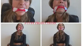 Anastasia: Duct taped and cleave gagged (The Joystick Struggle!)