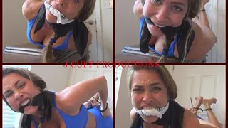 Anastasia: Hog cuffed and cleave gagged (3 cleave gags)