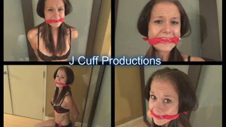 Megan Thompson: Cuffed and cleave gagged