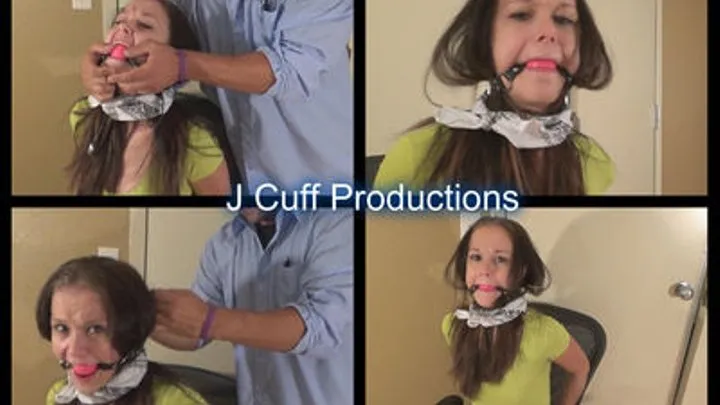 Megan Thompson: Zip cuffed and ball gagged (On screen ball gagged) (Part 1)