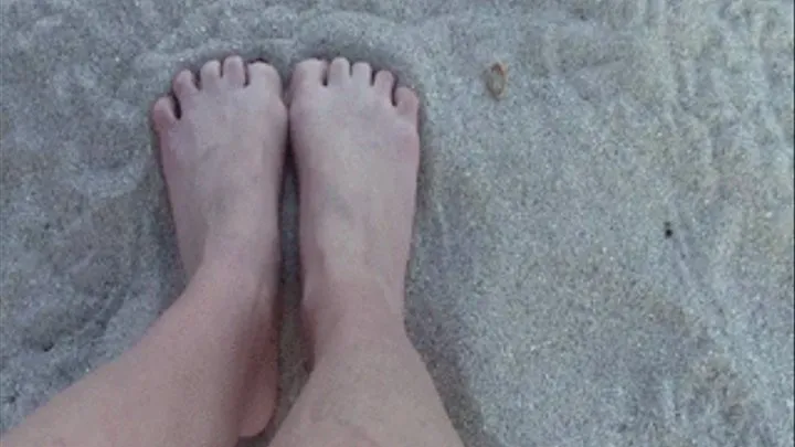 Alexa Gets Sand Between Her Toes