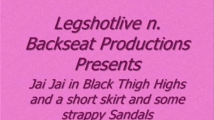 Jai Jai in Black Thigh Highs