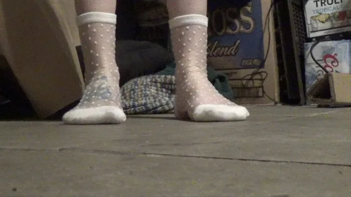 see through socks styrofoam crush 221