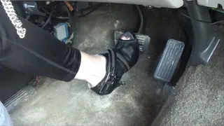 black heeled zipper boot drive 221