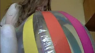PLaying with beach ball