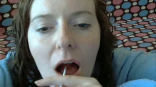 Lollipop licking