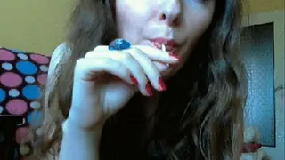 Sexy lollipop licking