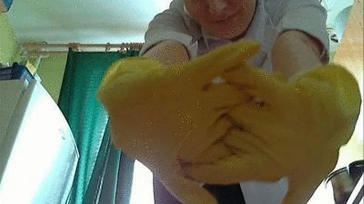 Wearing and taking off gloves