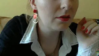 Playing with earrings