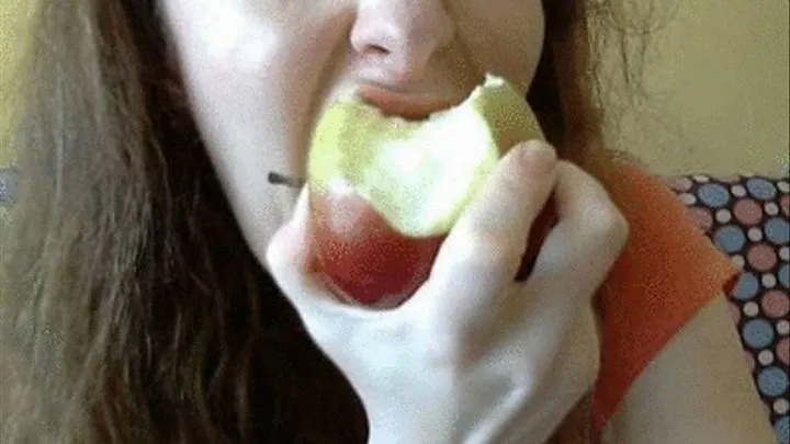 Eating apple