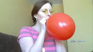 Balloon pop with candle