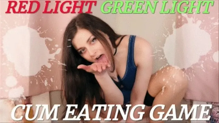 RED LIGHT GREEN LIGHT CUM EATING GAME - ELLIE IDOL