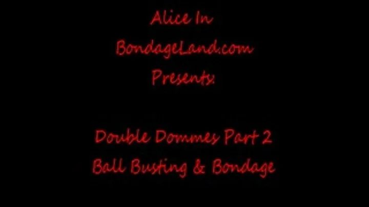 Ball Busting Bondage Pt 2 Double Domme Strap-On FemDom