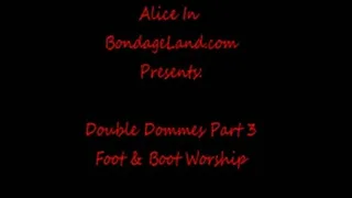 Boot & Foot Worship Pt 3 Double Domme Strap-On FemDom