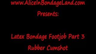 Bondage Footjob Rubber Mistress Cumshot Part 3 Cum Consumption Foot Worship Mistress Fetish