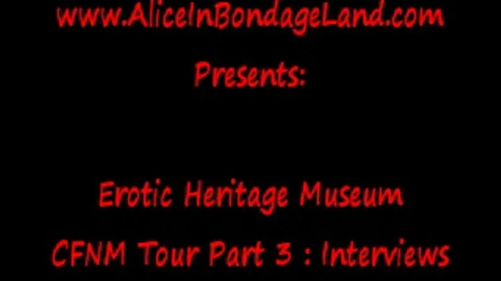 Erotic Heritage Museum Part 3 CFNM Femdom Tour FULL MOVIE