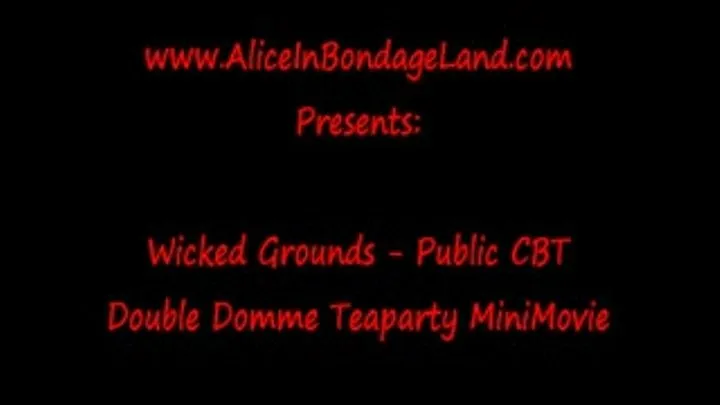 Double Domme Tea Party PUBLIC Bondage Mini Movie