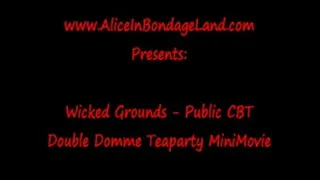 Double Domme Tea Party PUBLIC Bondage Mini Movie