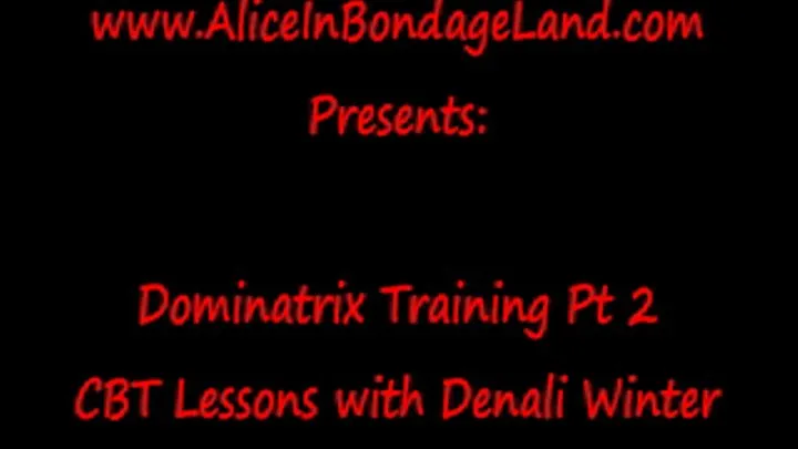 CBT Lesson Pt 2 Dominatrix Training Mistress FemDom Strap-On