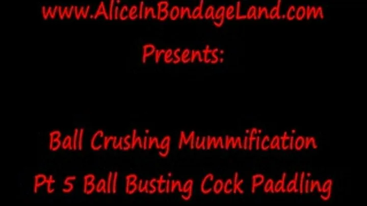 Ball Busting Cock Paddling Pt 5 EXTREME CBT Ball Crushing Vice FemDom Threesome