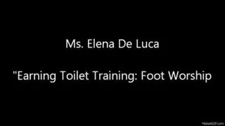 Earning Toilet Training: Foot Worship
