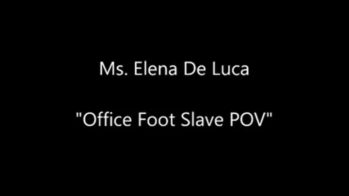 Office Foot Slave - POV