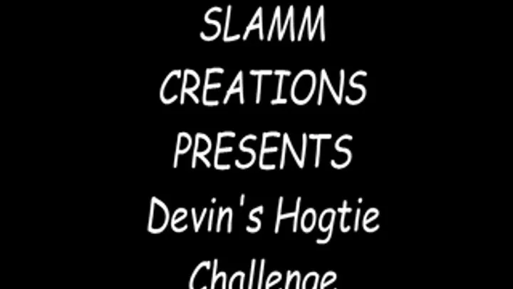 Devin Demoore - Devin's Hogtie Challenge