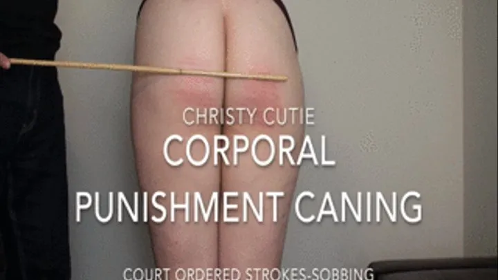 Corporal Punishment Caning - Court Ordered Strokes - Christy Cutie Sobbing