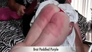 Brat Paddled Purple- After the Belt