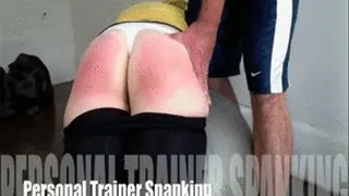 PERSONAL TRAINER SPANKING- Christy Bruised with the Brush