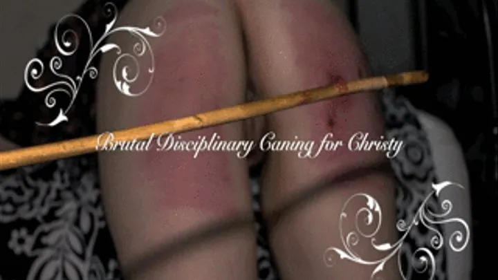 Candy Cane Stripes - Christy gets her Wish- Welted, Broken and Bawling - The Hardest Caning of the Year