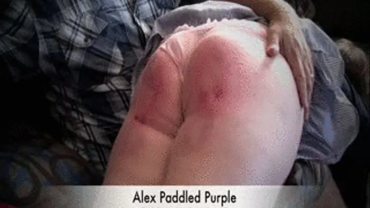 Alex Paddled Purple over Step-Daddy's Lap