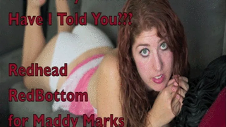 How Many Times do I have to Tell You? A Red Bottom for Redhead Maddy Marks - OTK Spanking and Hairbrush Swats