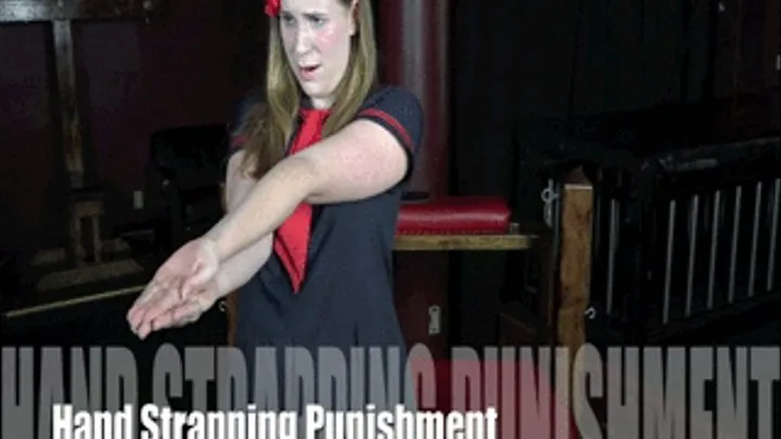 Hand Strapping Punishment - Alex Reynolds and Christy Cutie