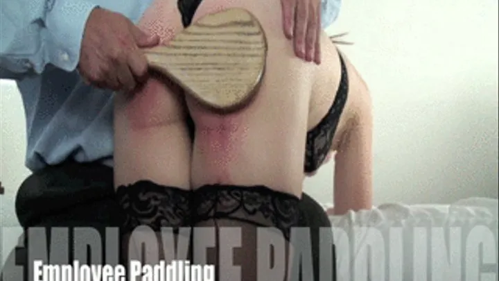 Employee Paddling - Disciplinary Spanking from the Boss for Maddy