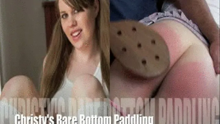 ASKING FOR IT! Christy's Bare Bottom Paddling