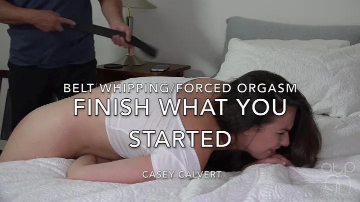 Finish what you started - Belt Whipping and Masturbation - Casey Calvert