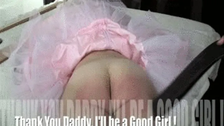 Thank You Step-Daddy -I'll Be a Good Girl - Sarah's Bare Bottom Strapping