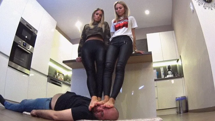 CECILIA And GEORGINA - Blond Bond - MERCILESS Foot Domination And Trampling (MOSTLY POV)