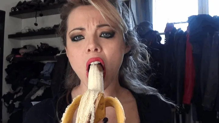 big banana into my throat 2