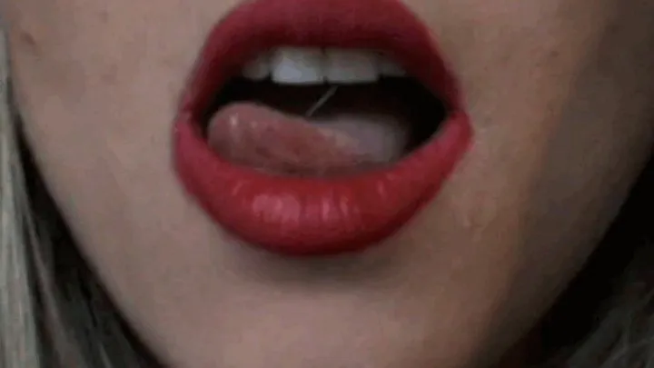 Video Req: amazing red lips and teeth