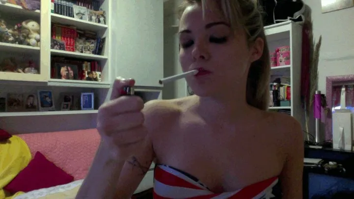 smoking with my american bikini