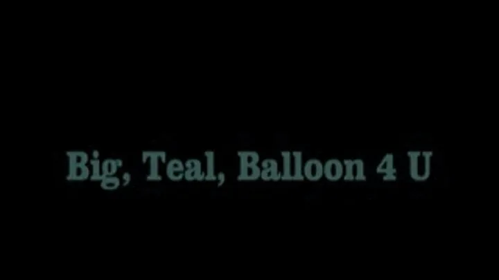 Diamond Amazon Blows up a Big Teal Blue Balloon For You