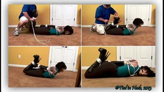 Johannie SEXY BootGirl HOGTIED! Part-2