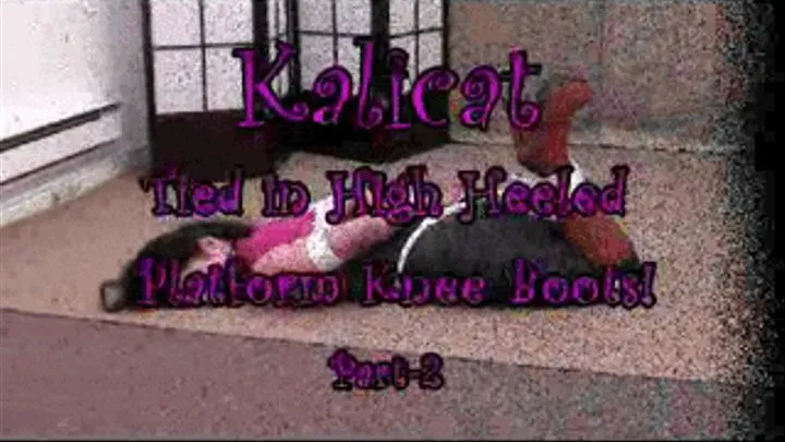 Kalicat Tied in 6 inch Platform Knee Boots! Part-2