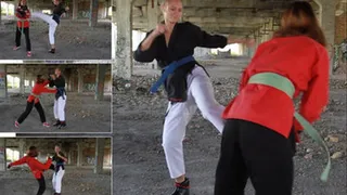 Karate Fight - Renee vs Stella