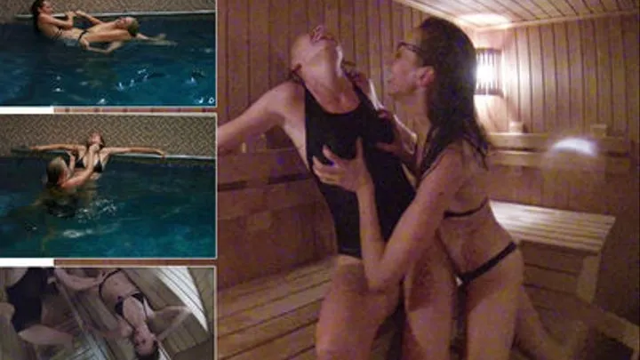 Bikini catfighting in swimming pool. Part II.