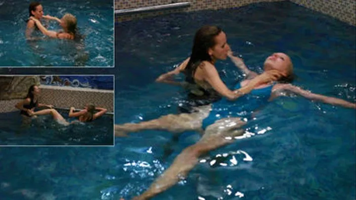 Catfight in the swimming pool - Marta vs Nastja