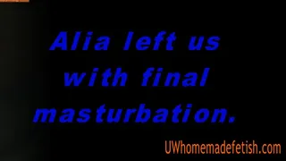 Alia left us with final masturbation. (MPEG 2)